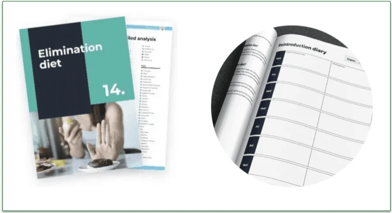  Elimination diet report and a food reintroduction diary