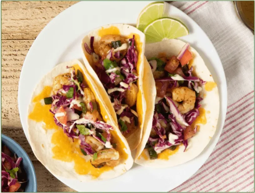Home Chef's Gordita-Style Shrimp Tacos