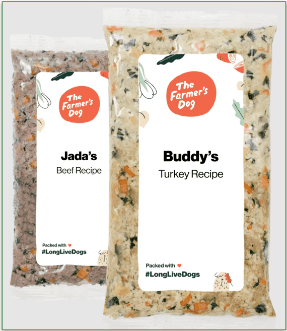 The Farmer's Dog Turkey and Beef fresh recipes