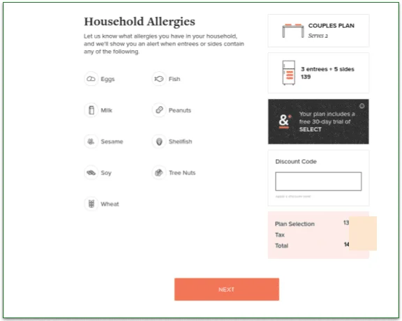 There are 9 allergens that can be excluded