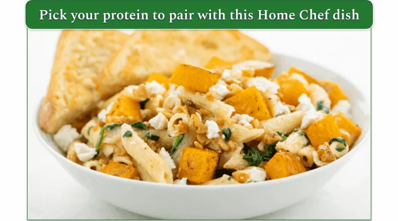 Home Chef's Butternut Squash Alfredo Penne.