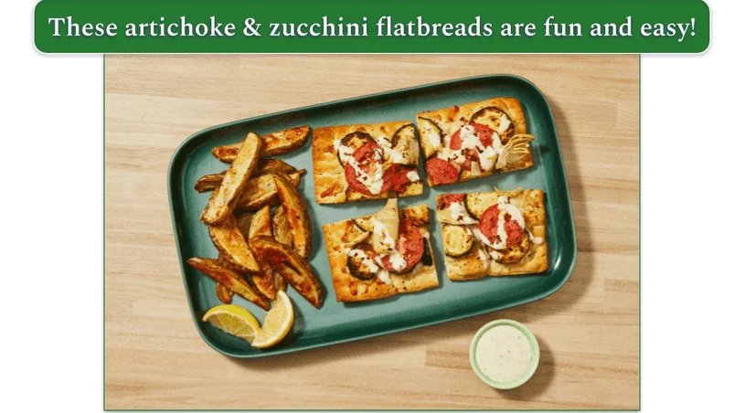 Spinach Artichoke Dip with Toasted Baguettes from HelloFresh