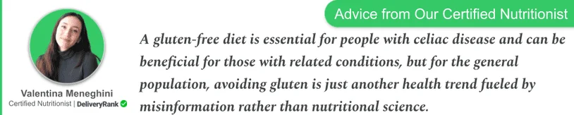 Quote from our certified nutritionist