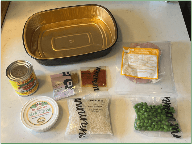 Dinnerly’s Chicken Tikka Masala kit