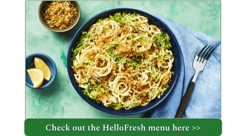HelloFresh's Lemony Spaghetti with Brussels Sprouts