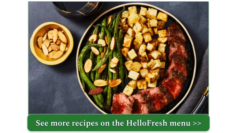 HelloFresh's Bavette Steak with Tangy Fig Sauce
