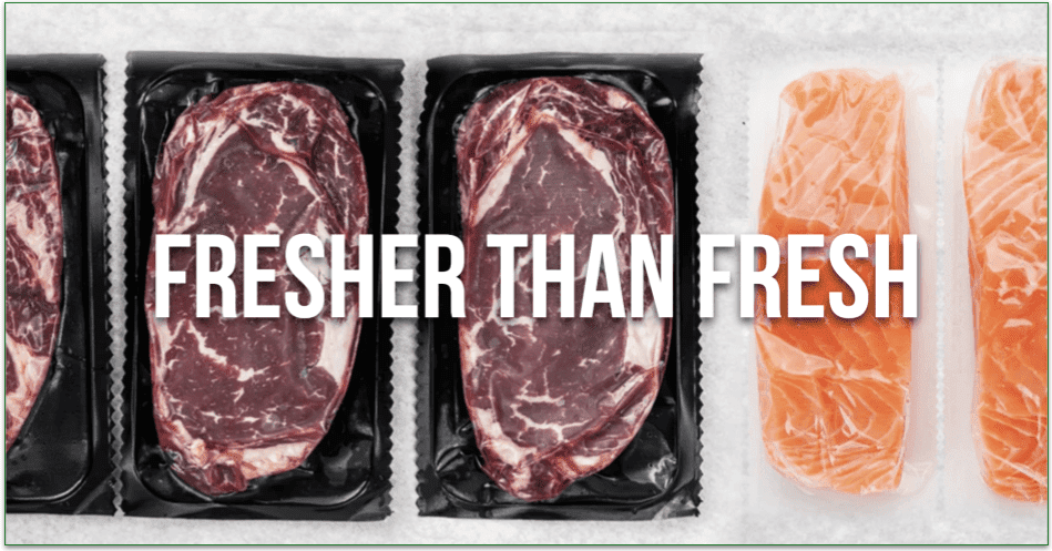 screenshot of Rastelli's individually packed sirloin and salmon filet