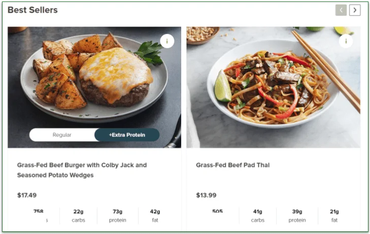 Metabolic Meals' My Choice best sellers